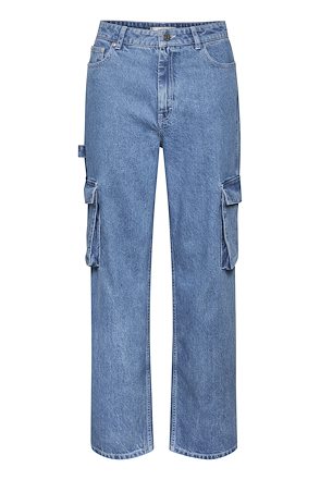 Dkny - Dkny Light Blue And Pink Gradient Cargo Jeans -  shop  online
